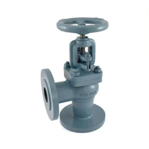 Globe Valves Cast Iron Globe Steam Stop Valve Angle Flanged — 1066