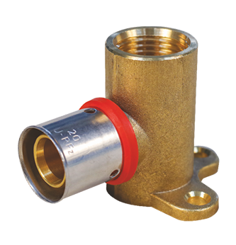 Female Threaded Elbow 90° with Base Plate