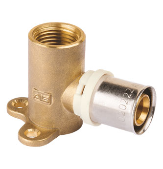 Female Threaded Elbow 90° with Base Plate