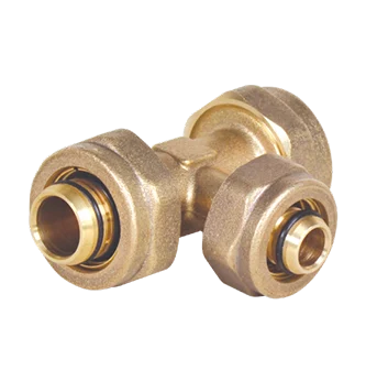 Brass Compression Reducing Tee