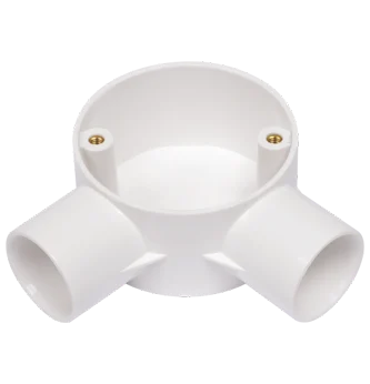 Cable Piping 2 Way Circular Junction Box
