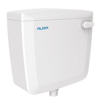 Aura SF Cistern with 3 pipes 10Lt Capacity