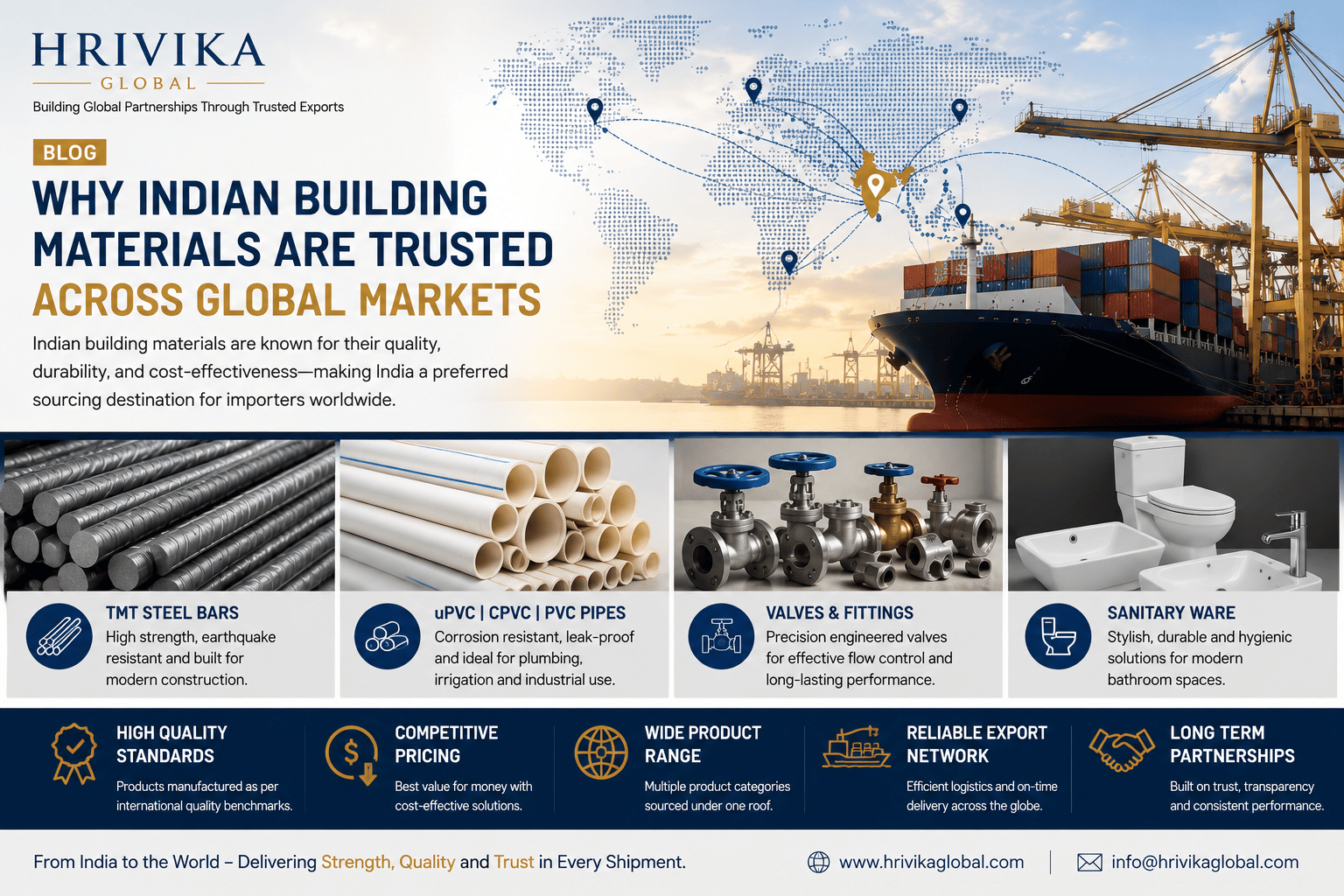 Why Indian Building Materials Are Trusted Across Global Markets